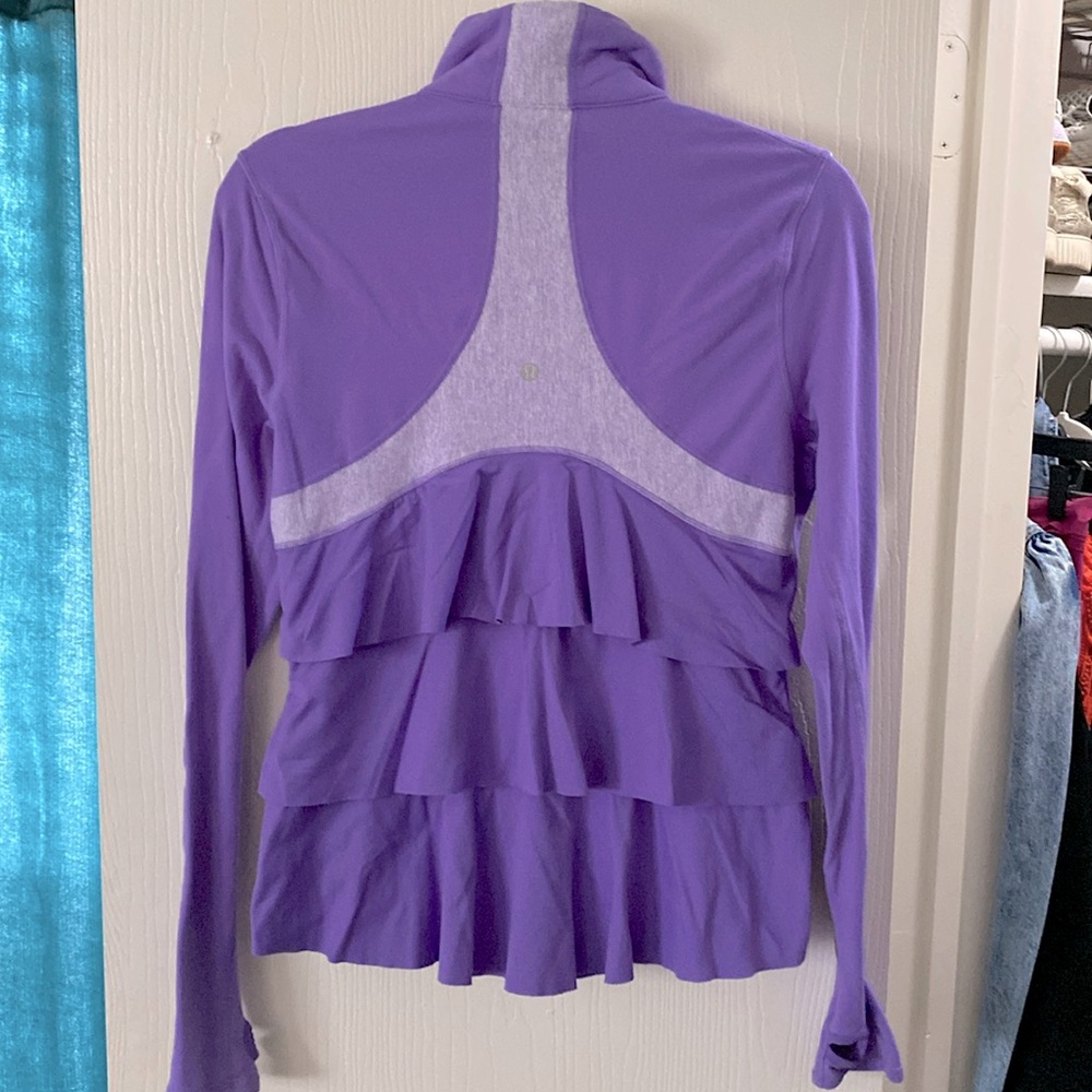 RARE Lululemon RUFFLE purple jacket!!!